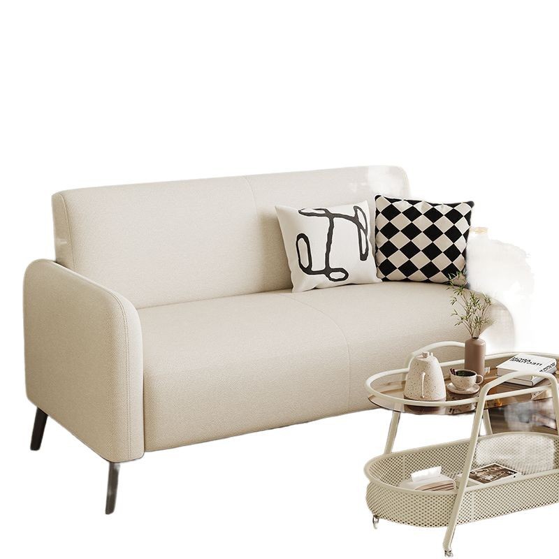 Sofá pequeño tipo sala de estar recepción fácil de alquilar vivienda apartamento dormitorio perezoso simple doble triple sofá de tela