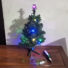 USB+引线1米款：圣诞树灯串花束蛋糕氛围小彩灯万圣节日少女心电