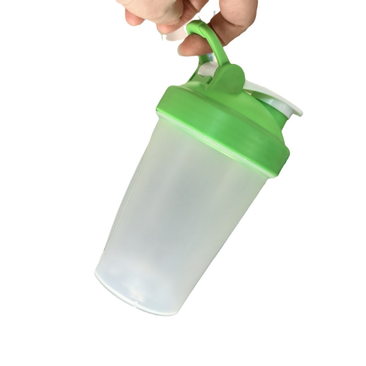 400 ml taza agitadora de proteína en polvo con bola de agitación taza de batido con asa de escala regalo deportivo taza de agua