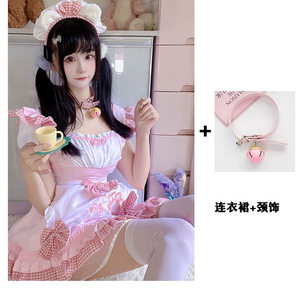 868 pink+pink neck decoration