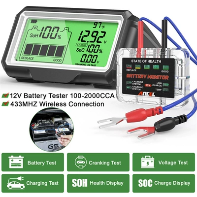 ANCEL BM200 PRO 12V LED car battery tester SOH SOC rechargeable battery analysis tool