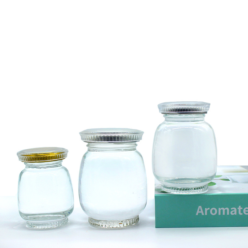 雁格格玻璃瓶鲜炖燕窝分装瓶家用耐高温布丁瓶花胶蜂蜜密封罐空瓶