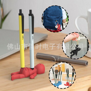 Creative Pen Holder crime scene human-shaped pen holder learning stationery storage pen holder makeup brush storage student organizing