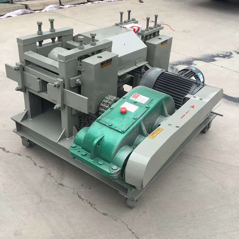 废旧钢筋再利用调直机  钢筋料头调直机 双电机废旧钢筋调直机