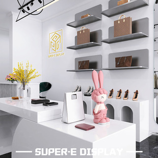 Bags with light rack commercial shelf display counter shoes bag multi-function store display cabinet