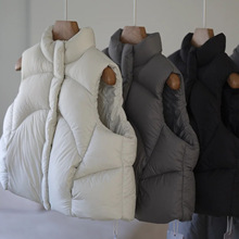 儿童羽绒服马甲女童外套冬装2025新款外穿洋气男大童鸭绒背心上衣