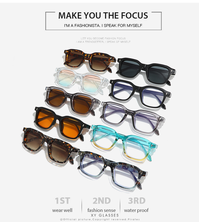 33g Weight Full Frame Glasses Structure Sunglasses Classification PC, UV400 Protection Lens Material Square Glasses Style Outdoor, Travel Occasion Solid Color Pattern All Seasons Season Unisex Gender Simple Style, Classic Style Style Grey, Black Color Simple Style Classic Style Solid Color PC UV400 Protection Square Full Frame Women's Sunglasses 2