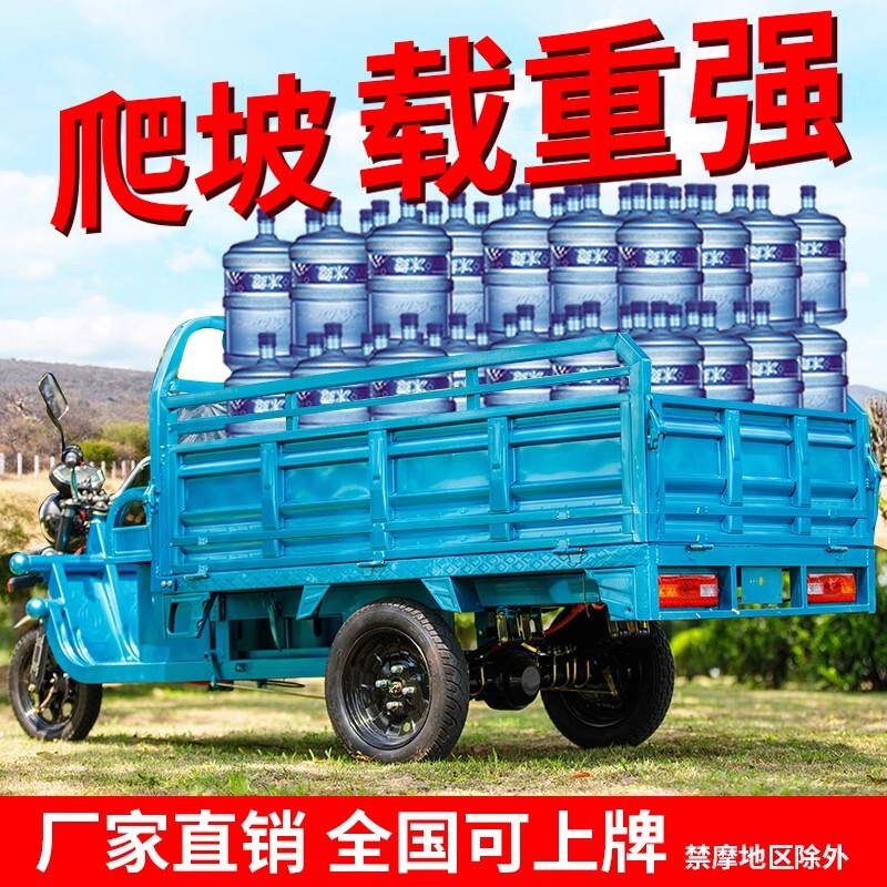 New National Standard Electric Tricycle for Cargo, High-Power Battery Tricycle, Household Large Tricycle, Electric Vehicle for Express Delivery