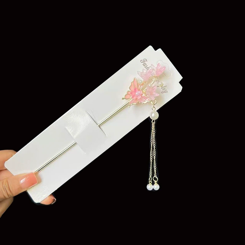 Hairpin Hanfu заколка для волос, орхидея цветочный декоративный аксессуар для волос, простая элегантная китайская стиль
