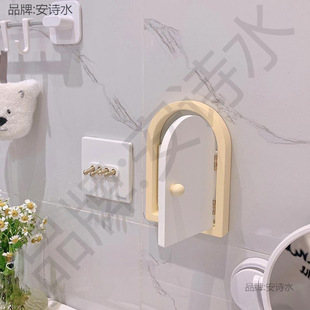 Girl's Cute Door Switch Sticker Wall Sticker Household Socket Protective Cover Switch Decorative Frame Block Stereo