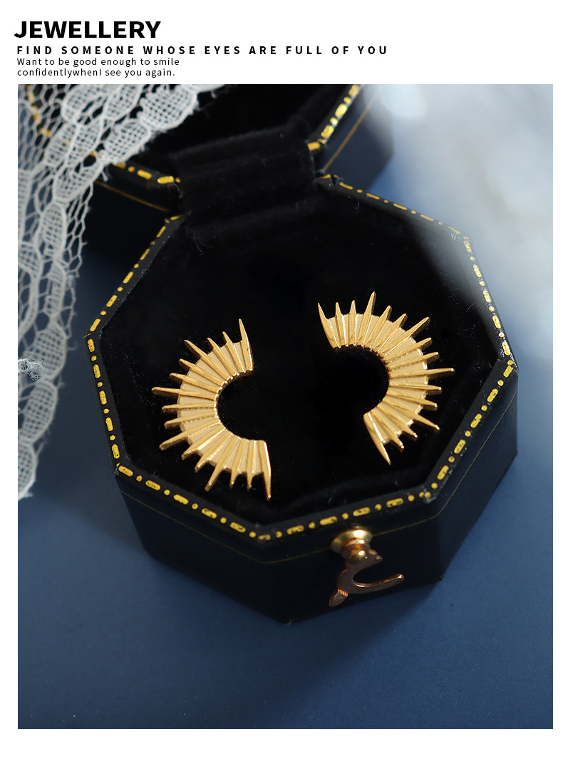 Ethnic Style Solid Color Titanium Steel Plating Ear Studs 1 Pair