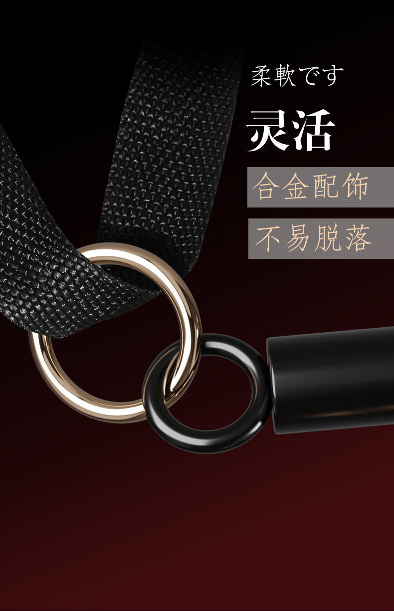Steel Pipe Bondage Restraint Kit for Couples, Black Metal Adult Play Set — detail image 7