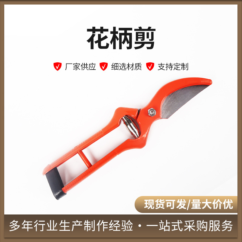 园艺花枝剪花柄修枝剪五金果枝剪园林剪果枝修枝花柄剪摘果园林剪