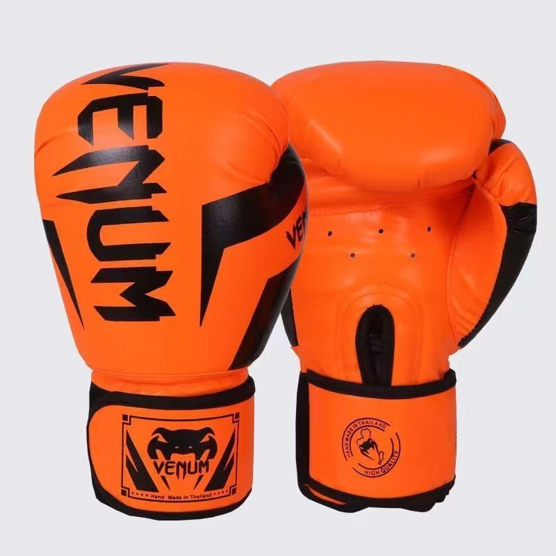 Guantes de boxeo niños adultos guantes de boxeo taekwondo gimnasio ejercicio dedo completo lucha Sanda al por mayor cualquier logotipo