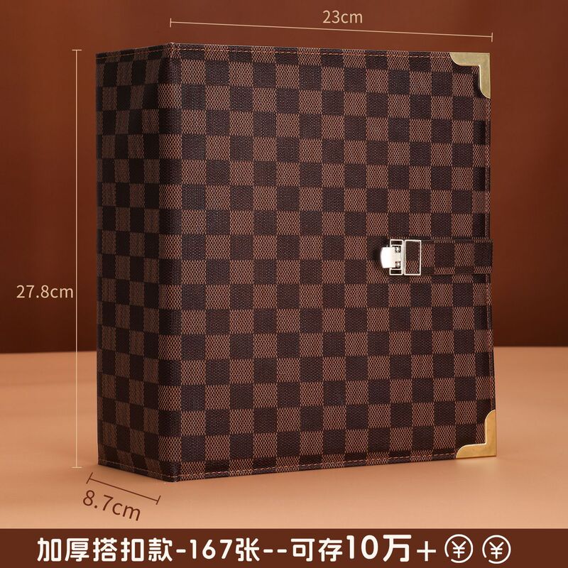 新款10万5万存钱本现金收纳册轻奢钱币纪念币收藏册压岁钱攒钱本|undefined