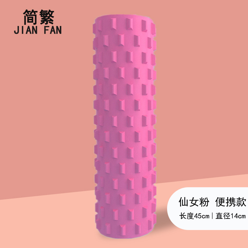 Espuma eje muscular relajación flaco becerro Lobo diente eje masaje palo yoga rodillo equipo de fitness yoga columna