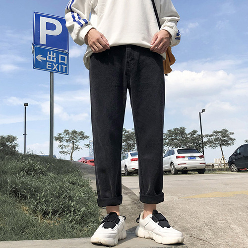 Autumn Men's Straight Leg Loose Summer Thin Version Korean Style Trendy Versatile Pants Men's Casual Long Pants