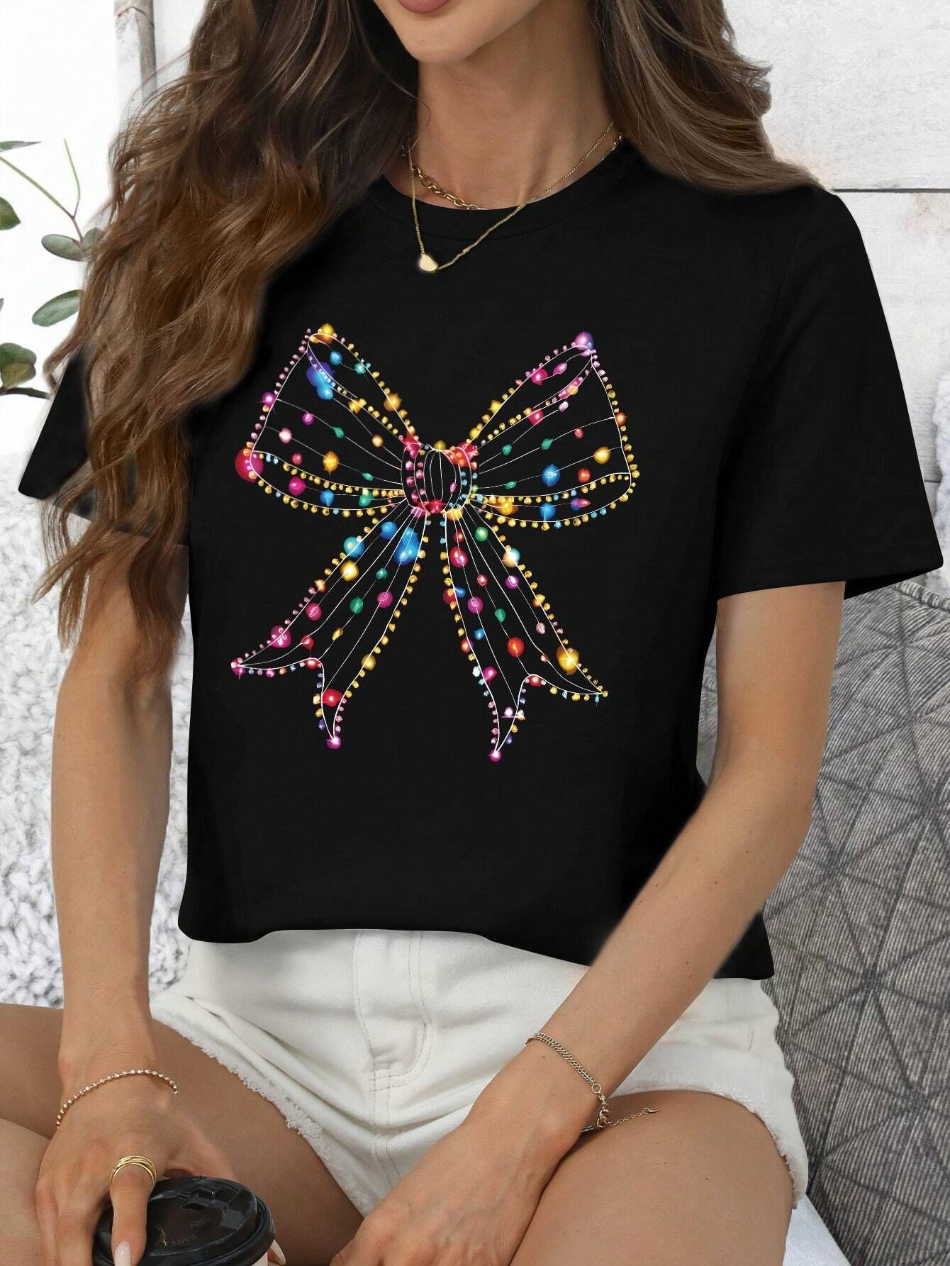 Spandex, Polyester Fabric Type Long Top Length Wholesale Women's Streetwear Geometric Short Sleeve T-Shirts