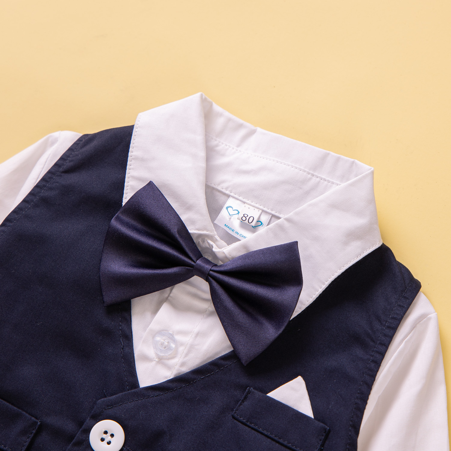 Completo elegante da neonato completo 3 pezzi per cerimonie_voghion.com