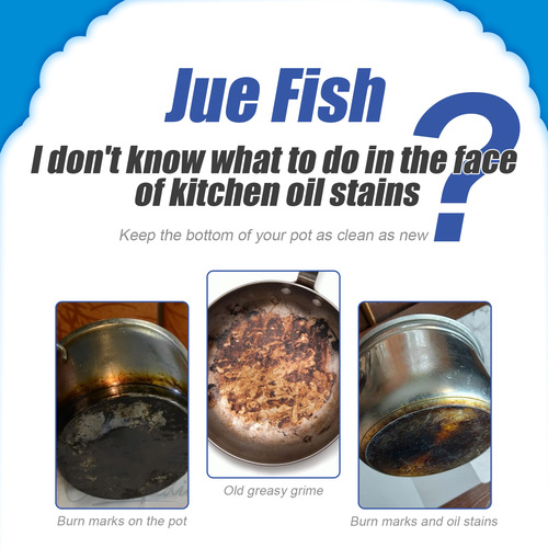 Jue-Fish 油污泡沫清洁剂 厨房灶台油烟机多用途重油污泡沫清洁剂
