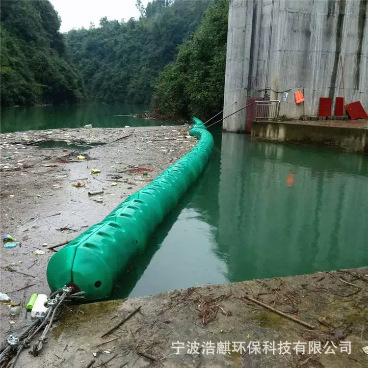 供应水电站拦污浮筒直径0.6聚乙烯组合挂网升降水库水上漂排