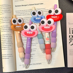 DIY ビッグマウスゲルペン小学生向け 0.5 プレスリフィル筆記筆毎日スムーズに書ける黒ペンスムーズ