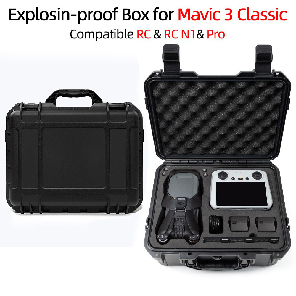 Aplicable a DJI Royal 3 caja a prueba de explosiones dji mavic 3 maleta clásica versión juvenil RC caja de almacenamiento de control remoto