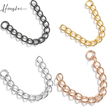 现货批发18k金侧身链延长链项链手链配件可调节304不锈钢尾链配件