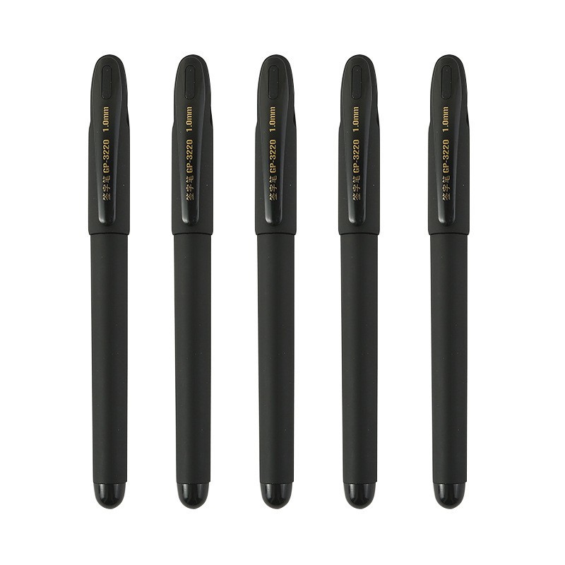 Suministros de oficina Jinzun, bolígrafo de gel de gran capacidad 1.0, bolígrafo de firma con cuerpo mate, tinta negra, artículos de papelería al por mayor