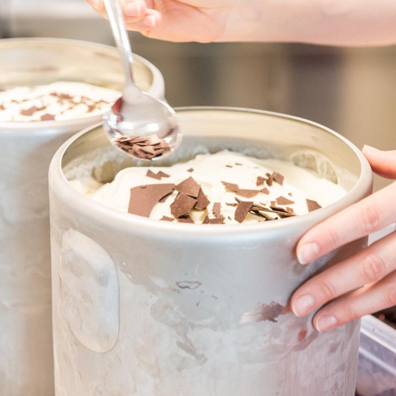 Gelato不锈钢冰淇淋桶展示柜专用POZZETTI圆筒3.5L冰激凌桶万讯达