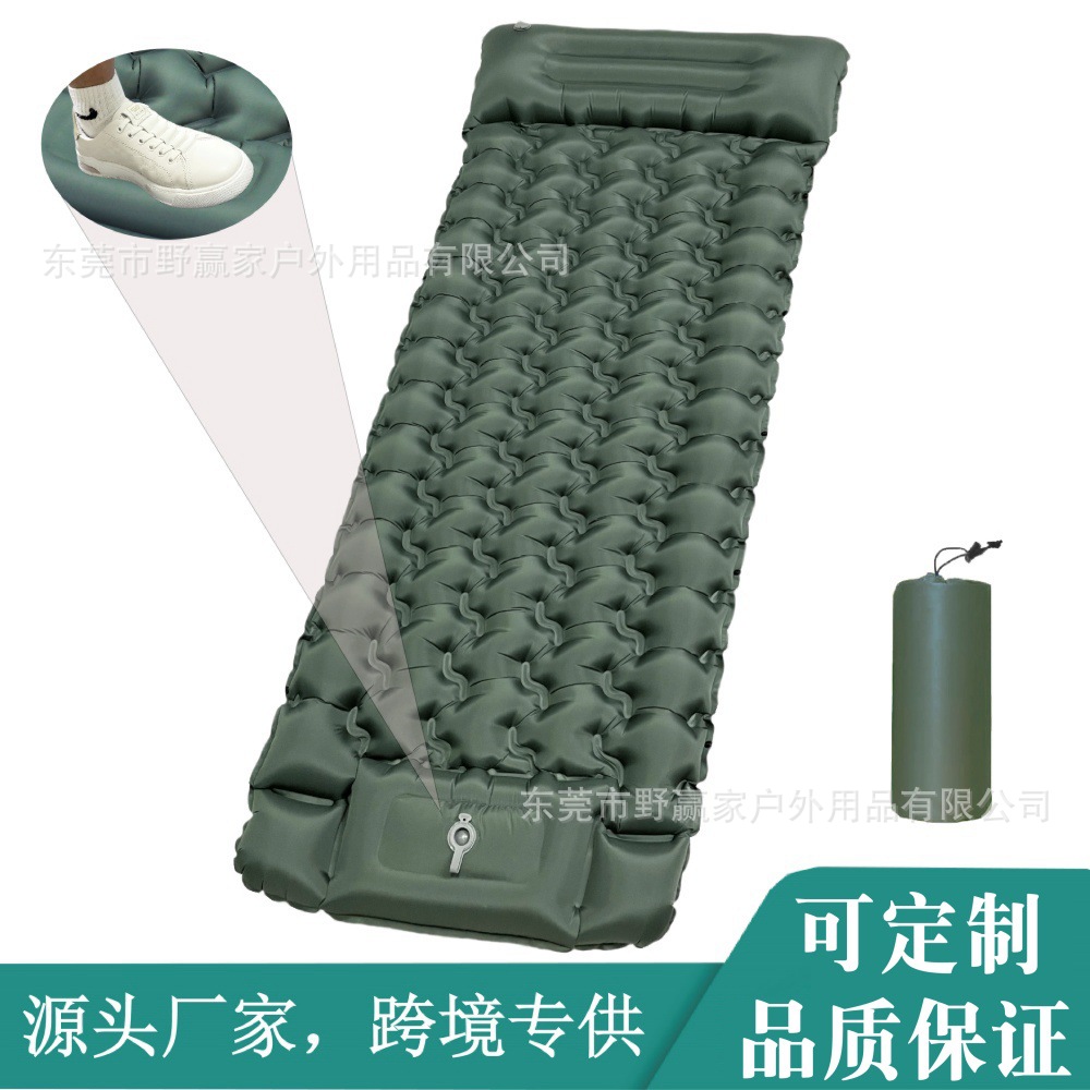 New Durable Outdoor Inflatable Mattress Camping Ultra-Light Sleeping Pad Portable Air Mattress Inflatable Bed Camping Waterproof