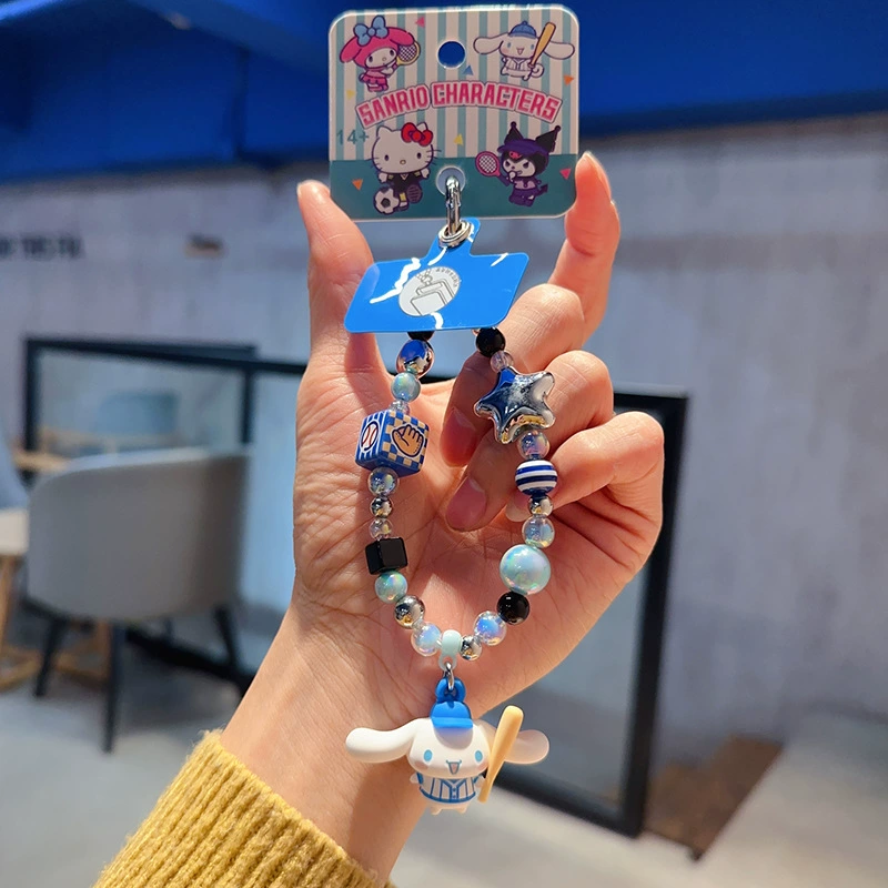 Плюшевый брелок Sanrio Hello Kitty, оригинал, мягкая подвеска 11×7.5 см, коллекционный талисман