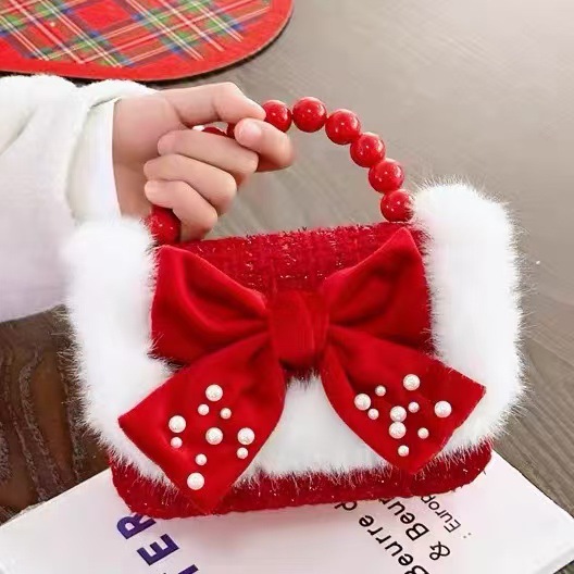 2024 niños Año Nuevo bolso de Año Nuevo niñas bolso de Año Nuevo rojo princesa Aisha bolso de mano de horno oblicuo mochila de niñas