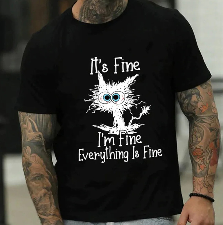 Comercio electrónico transfronterizo Amazon 3D Impresión digital hombres Camiseta cuello redondo manga corta casual Top moda tendencia fabricante