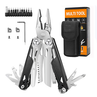 Cross-border explosion 28 in 1 outdoor all-steel folding tool pliers camping equipment EDC pocket tool multi-function pliers
