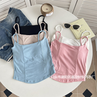 1032# Sexy Cotton Camisole Women's Sleeveless Bottoming Vest for Autumn and Winter
