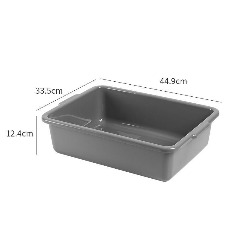 Nuevo material PP en stock congelado marisco cuenca de calidad alimentaria Cuenca del hotel barbacoa cuenca piezas cuadradas vajilla de hielo de calidad alimentaria congelado