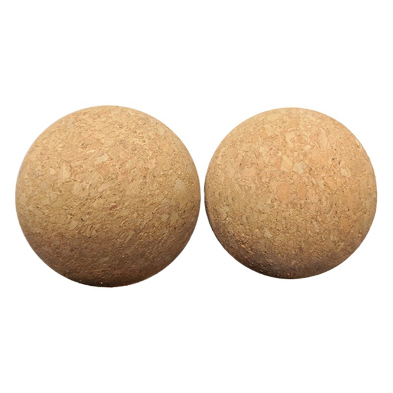 In-Stock Cork Fascia Ball Factory Wholesale 30-80mm Cork Ball Foot Sole Fitness Massage Ball Yoga Ball