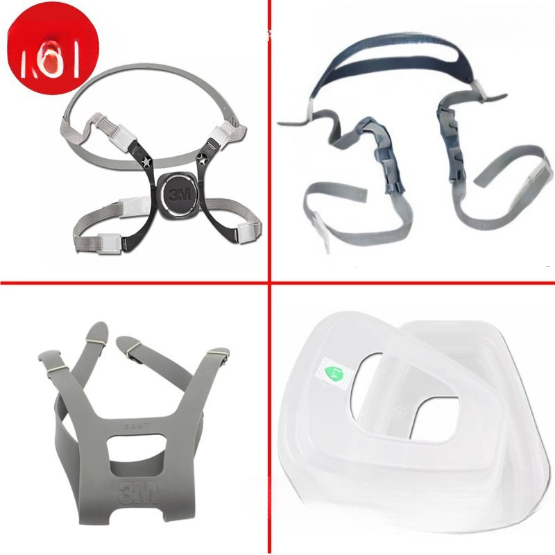 Cuerpo de máscara de gas de media máscara / accesorio de cubierta de algodón de filtro de cabeza / banda de cabeza