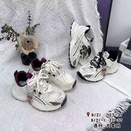 春夏童鞋男童轻便透气运动跑步鞋韩版单网女童老爹鞋一手码批发