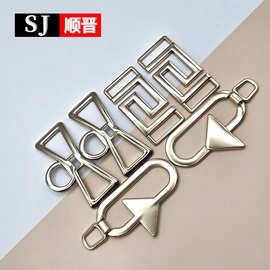 现货直销鞋扣鞋花  金属装饰扣 金色锌合金服饰扣