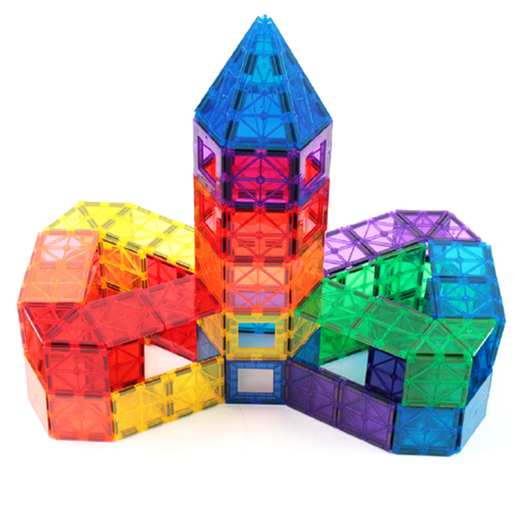Ventana de color transfronteriza pieza magnética bloques de construcción juguetes magnéticos fuertes juguetes de educación temprana para niños y niñas