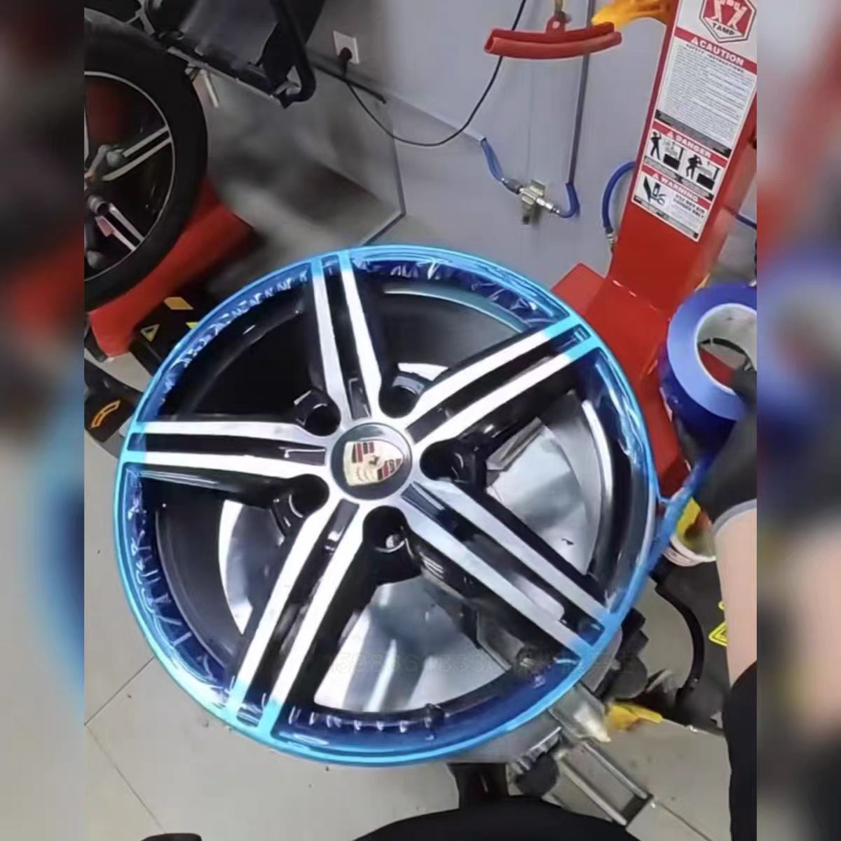 汽车轮毂保护专用胶带 无胶无痕防尘防高耐温五金件保护无胶胶带