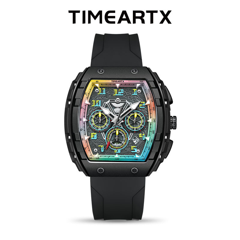Timeartx Fashion Trendy Wine Barrel Quartz Men's Watch High-End Luminous Waterproof Men's Watch Manufacturer Wholesale