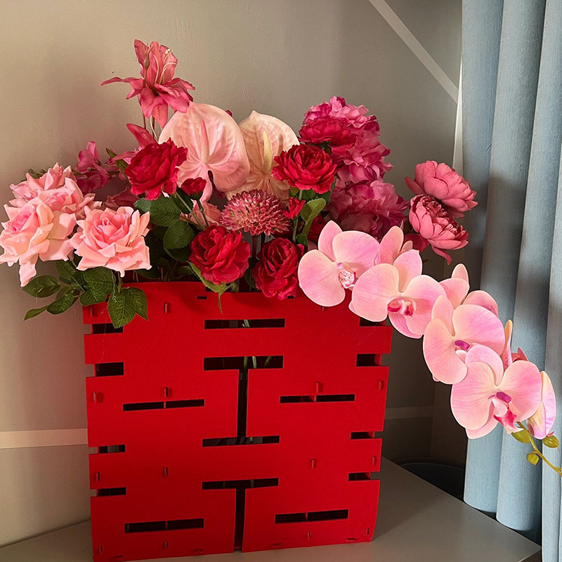 Wedding room layout, new house, living room decoration supplies, wedding bride's Xiaohongshu TV projection background wall set