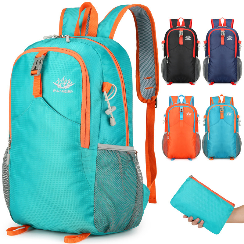 sports capacious folding bag for hiking to go out for traveling