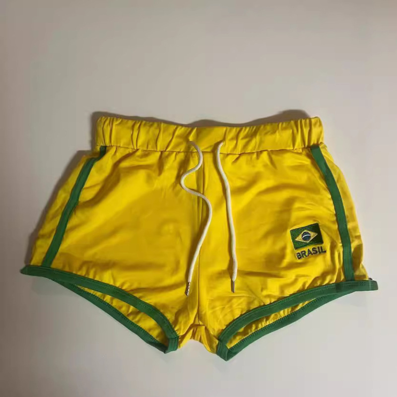 Brazil Flag Shorts Summer Shorts 2 Embroidery Brazil Fashion Shorts Spring Clothes Soccer Girl Shorts Brazil Flag Shorts Summer Shorts 2 Embroidery Brazil Fashion Shorts Spring Clothes Soccer Girl Shorts