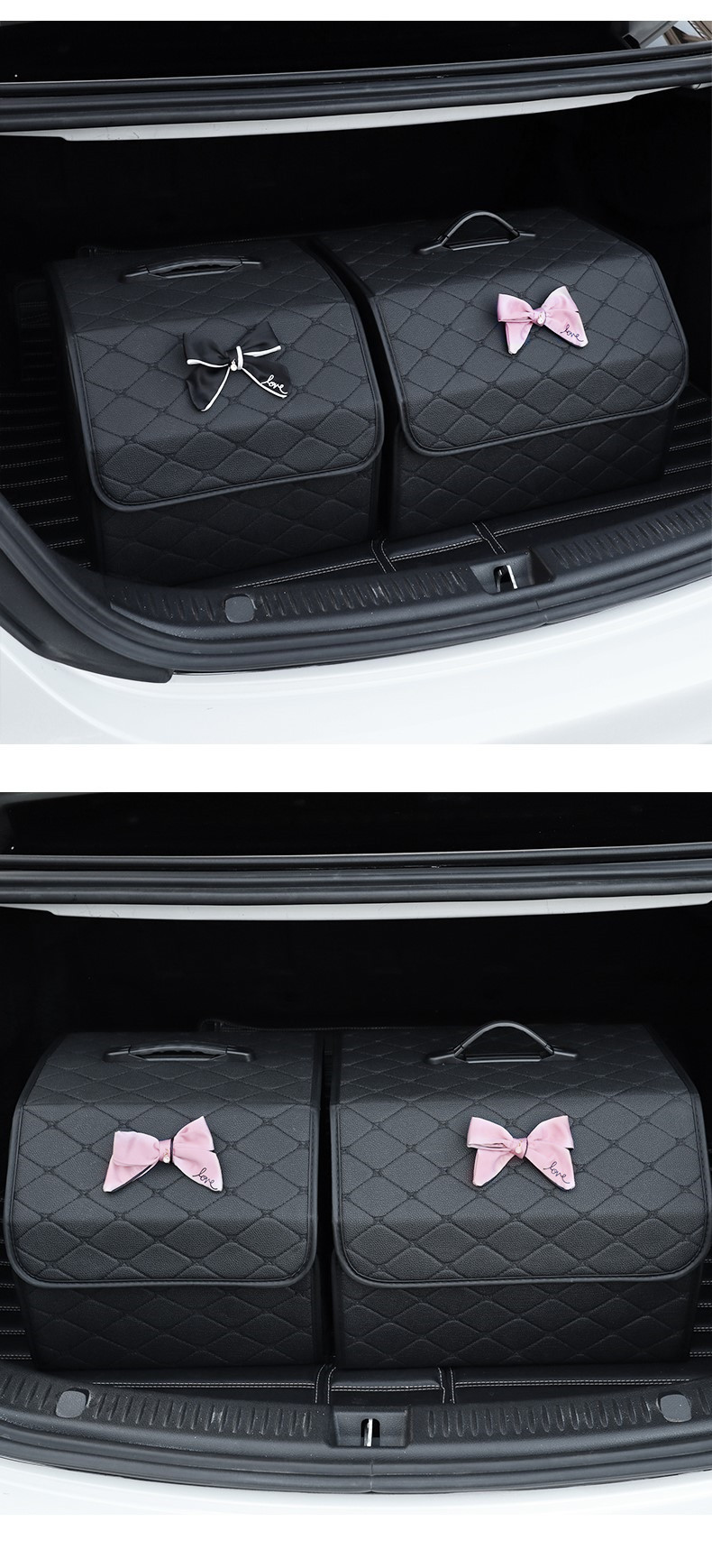 Cross-Border Car Trunk Storage Box Storage Box Creative Leather Folding Car Multifunctional Trunk Debris Organization