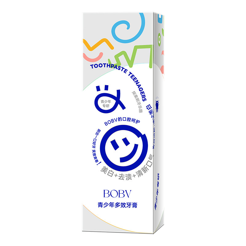 BOBV pasta de dientes multi-efecto juvenil aliento fresco anti-cavidades fijación de dientes limpio oral eliminación de olor juvenil fabricante