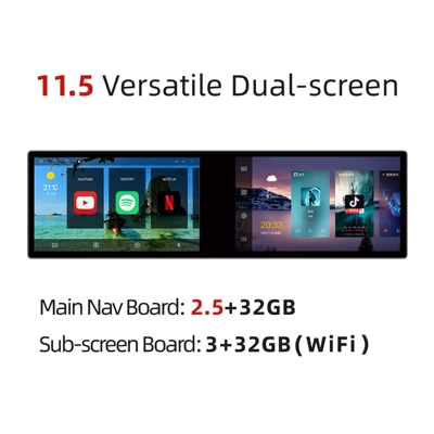 Car display Seat Smart Entertainment Screen, In-Car - 115-inch-standardversatile-dual-screen